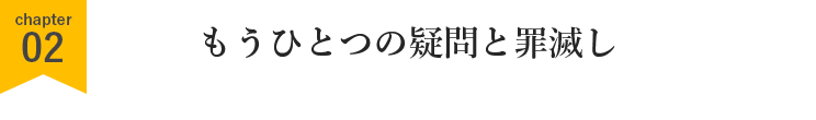 もうひとつの疑問と罪滅し